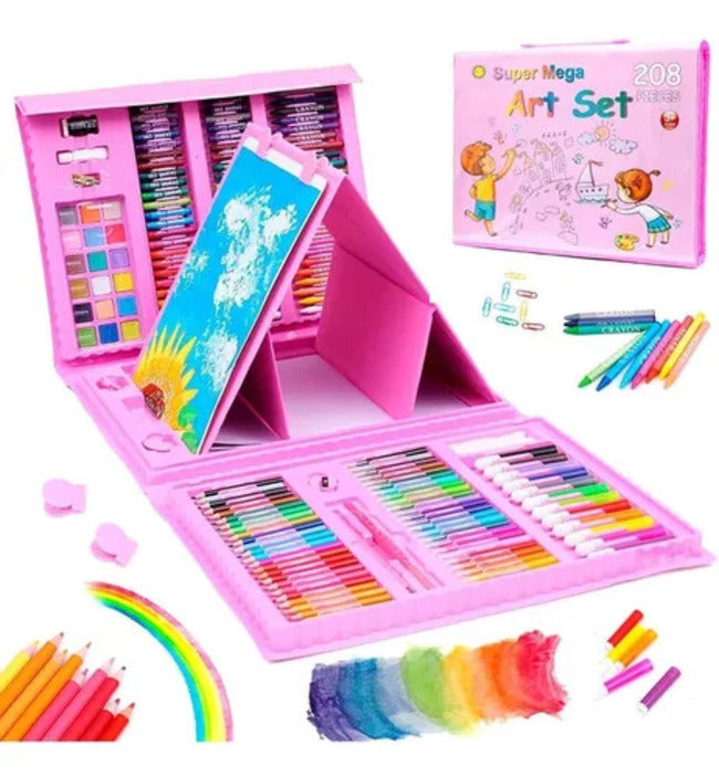 Set De Arte Niños Maleta 208 Piezas